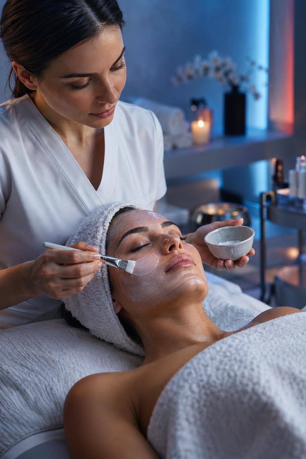 Soin esthétique en institut de beauté